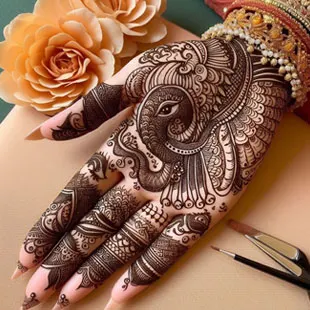 Indo-Arabic Mehndi